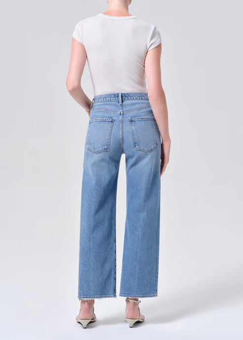 AGOLDE Harper Crop Jeans in Kindle Blue - Image 5