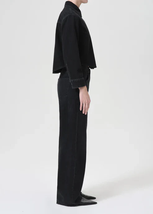 AGOLDE Low Curve Jeans in Black Tar - Image 4
