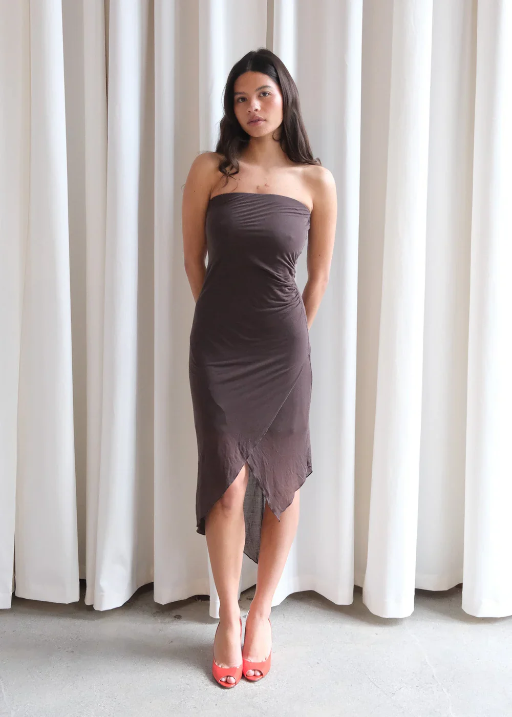 Alma Tube Dress in Ash