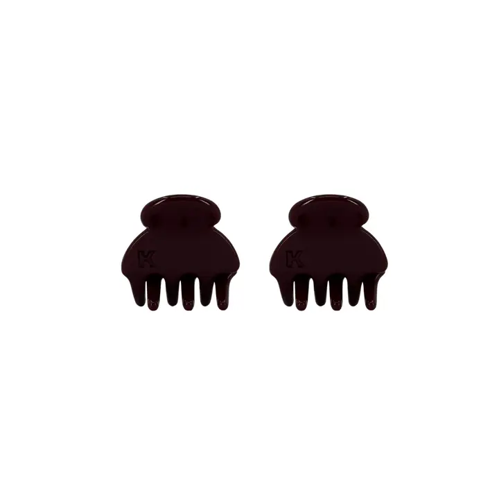 Baby Hair Claw Clip (Set of 2) in Noir