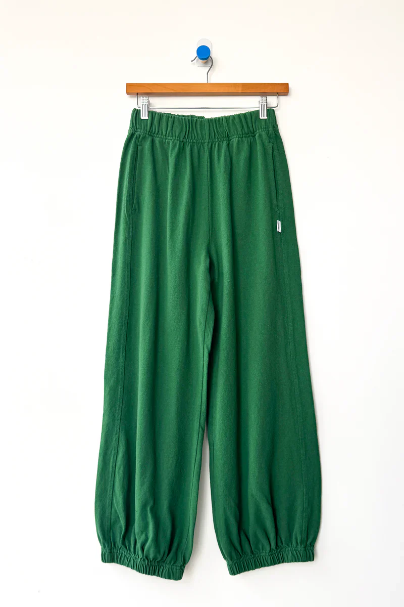 Balloon Pants in Moss Green
