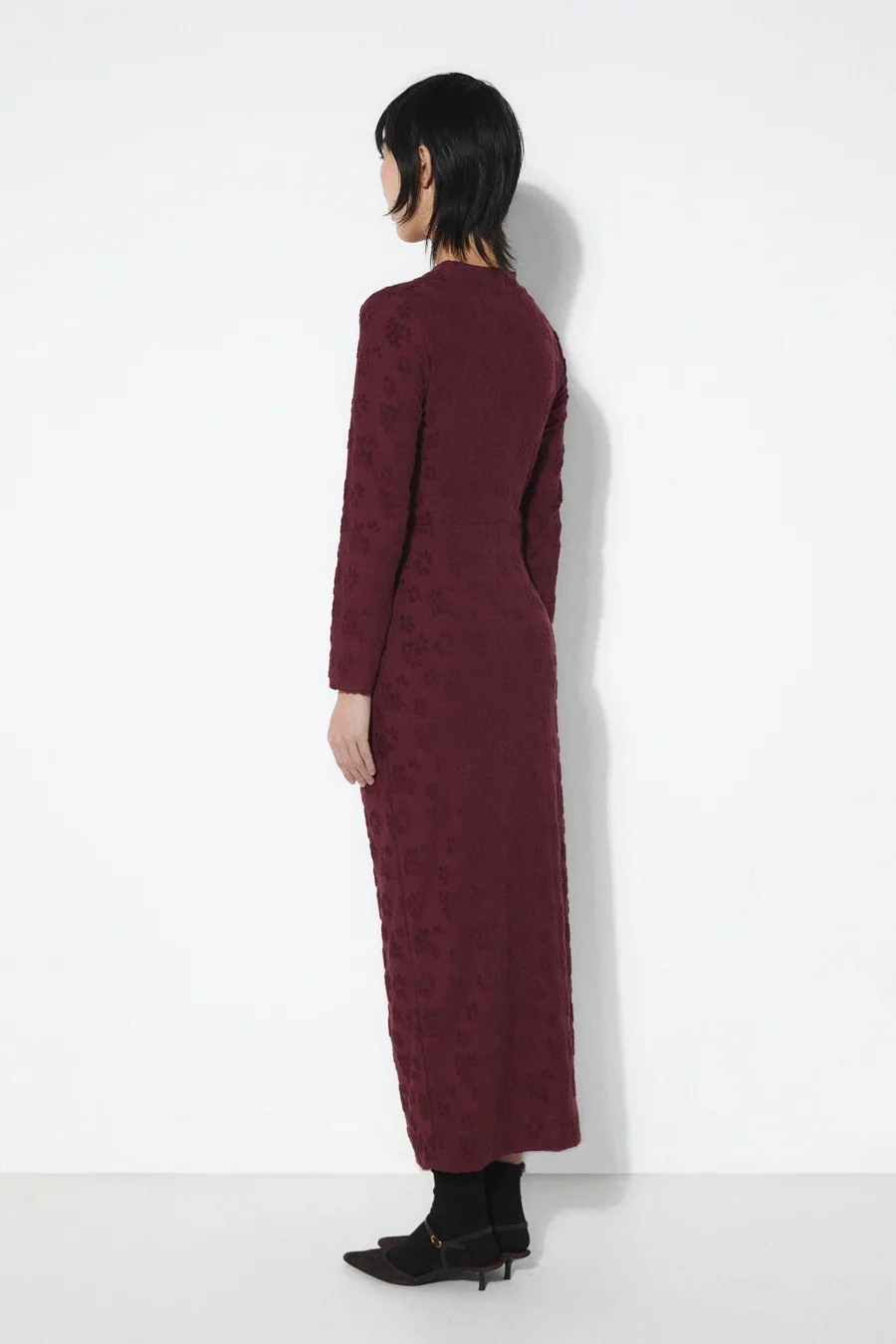 Barbara Dress in Burgundy - Image 3