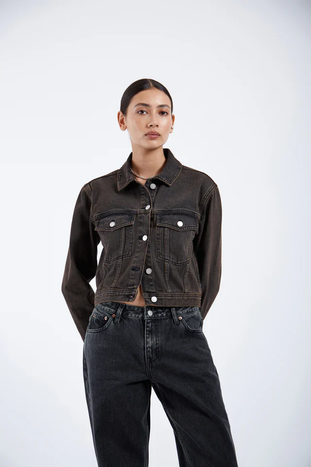 Becky Jacket in Jet Brown - Image 3