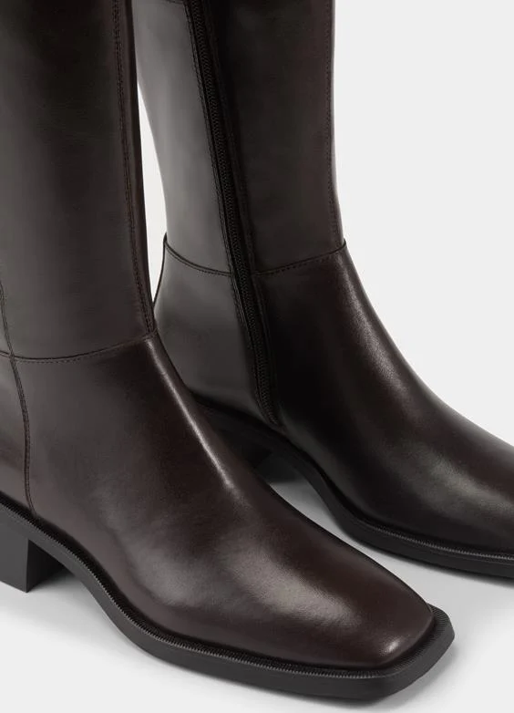 Blanca Tall Boots in Dark Brown - Image 3