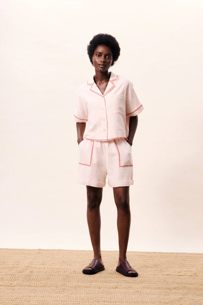 Celestea Shorts in Rose Pale
