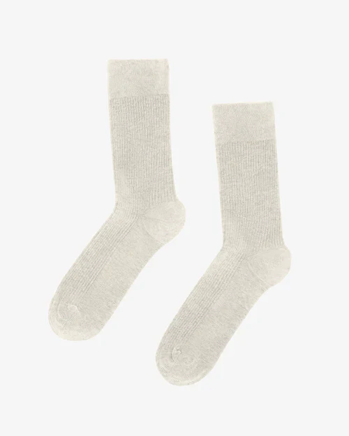 Classic Organic Socks in Ivory White