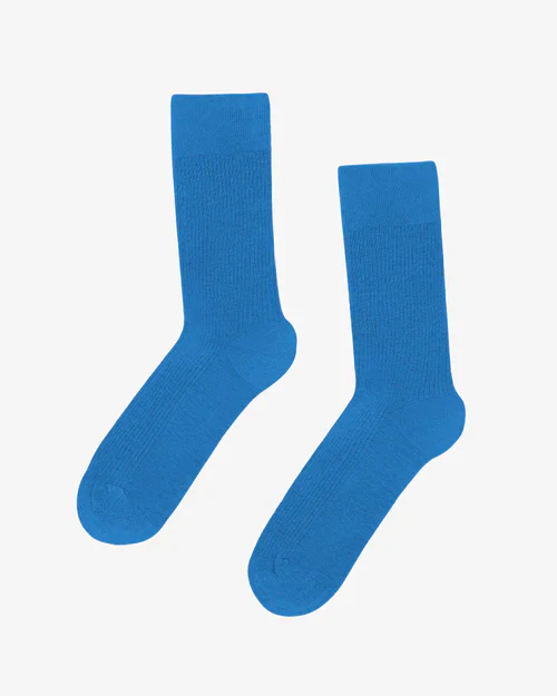 Classic Organic Socks in Pacific Blue