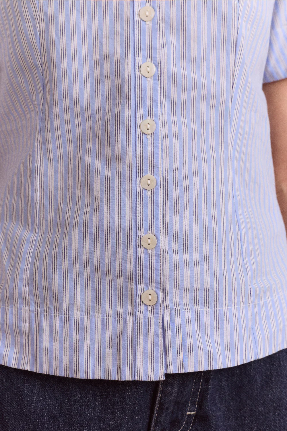 Ebba Shirt in Mini Business Stripe - Image 6