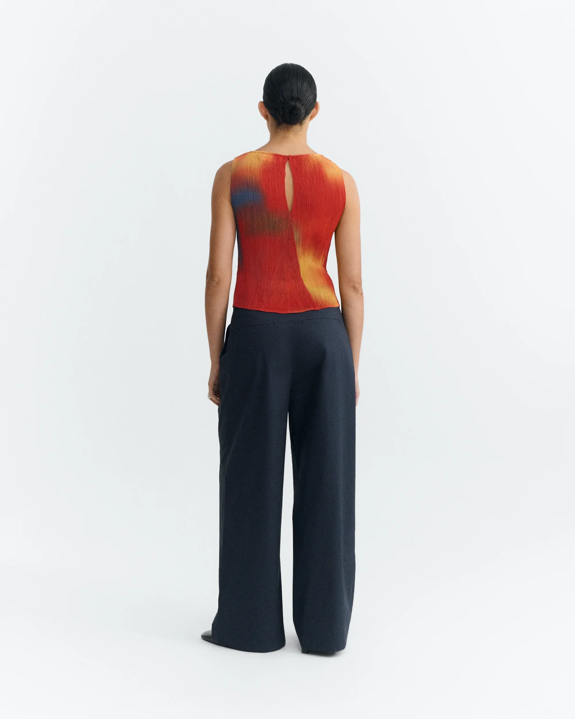 FLOWERS PLEATED DORA TOP - Image 3