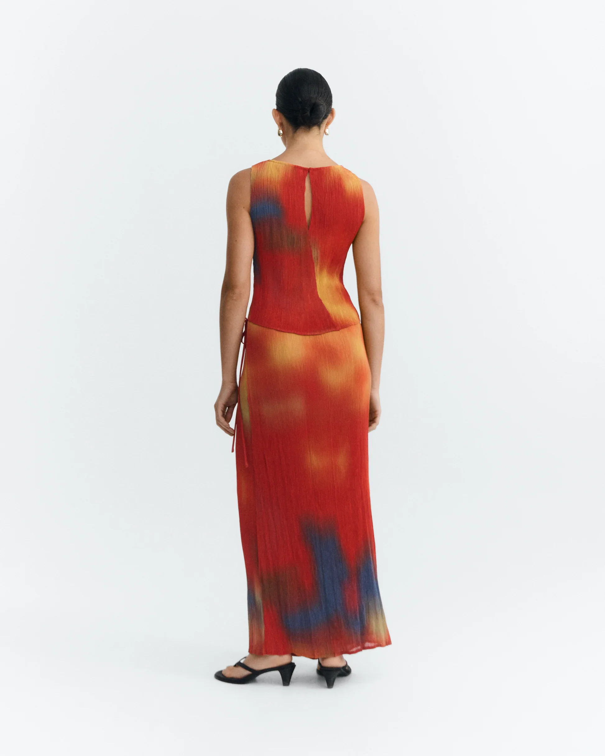FLOWERS PLEATED PAULINE SKIRT - Image 3