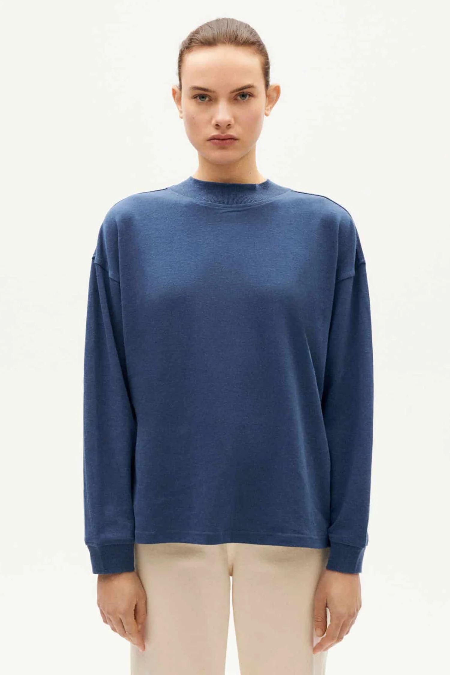 Freire Hemp Long Sleeve in Dark Heritage Blue