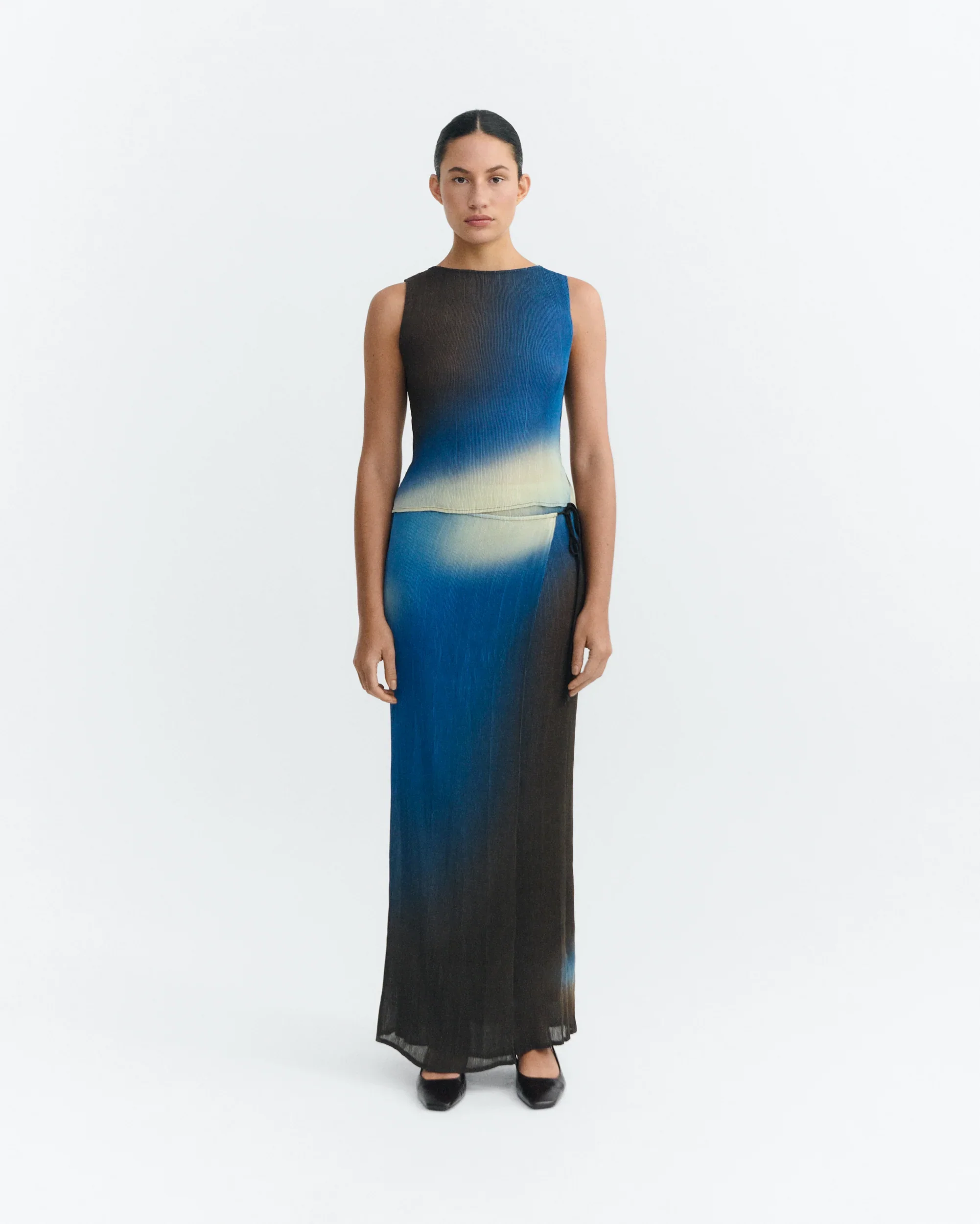 GLASS PLEATED DORA TOP - Image 2