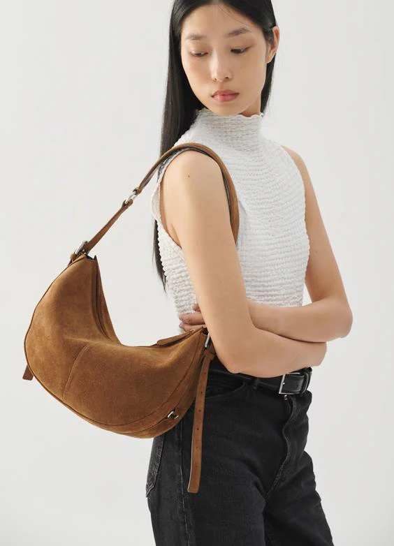 Itami Bag in Cognac Suede - Image 2