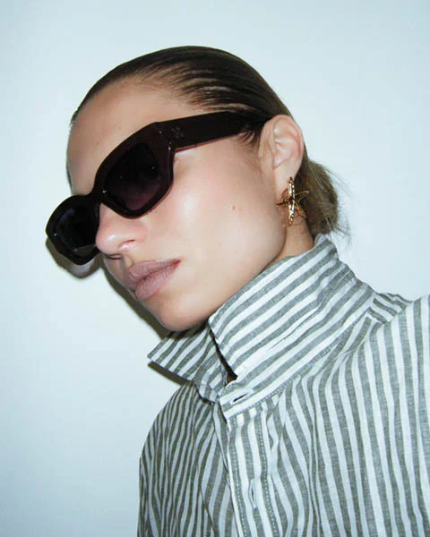 Luxe Eden Sunglasses in Chocolate - Image 3