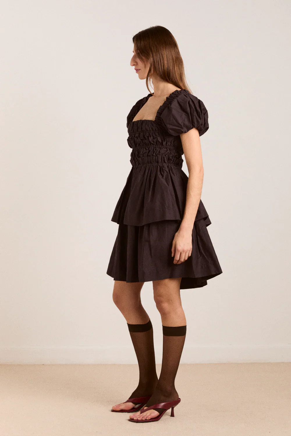 Lyza Mini Dress - Black - Image 4
