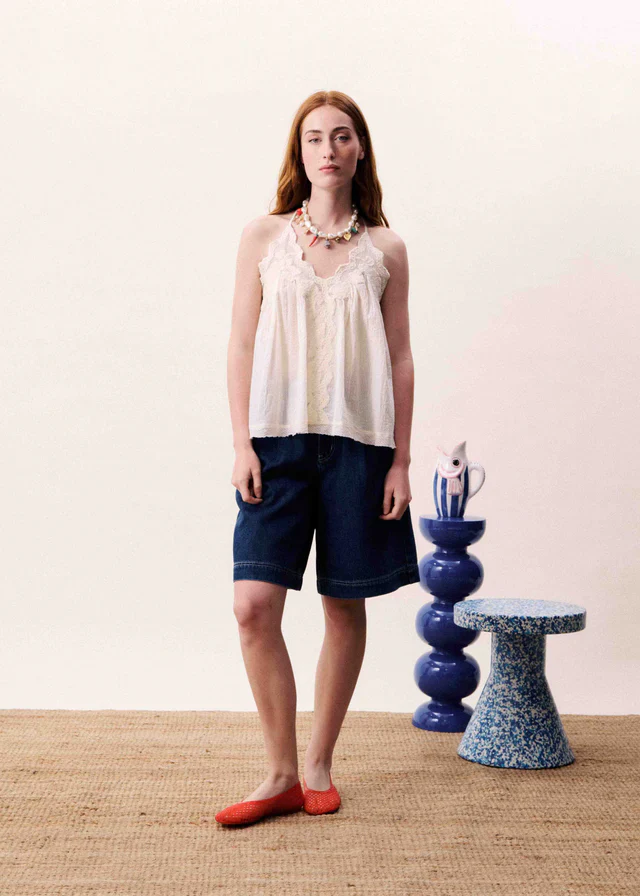 Melobosis Top in Creme