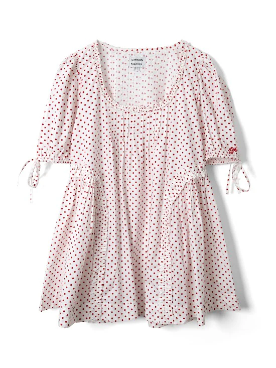 Meri Mini Dress - Red Spot