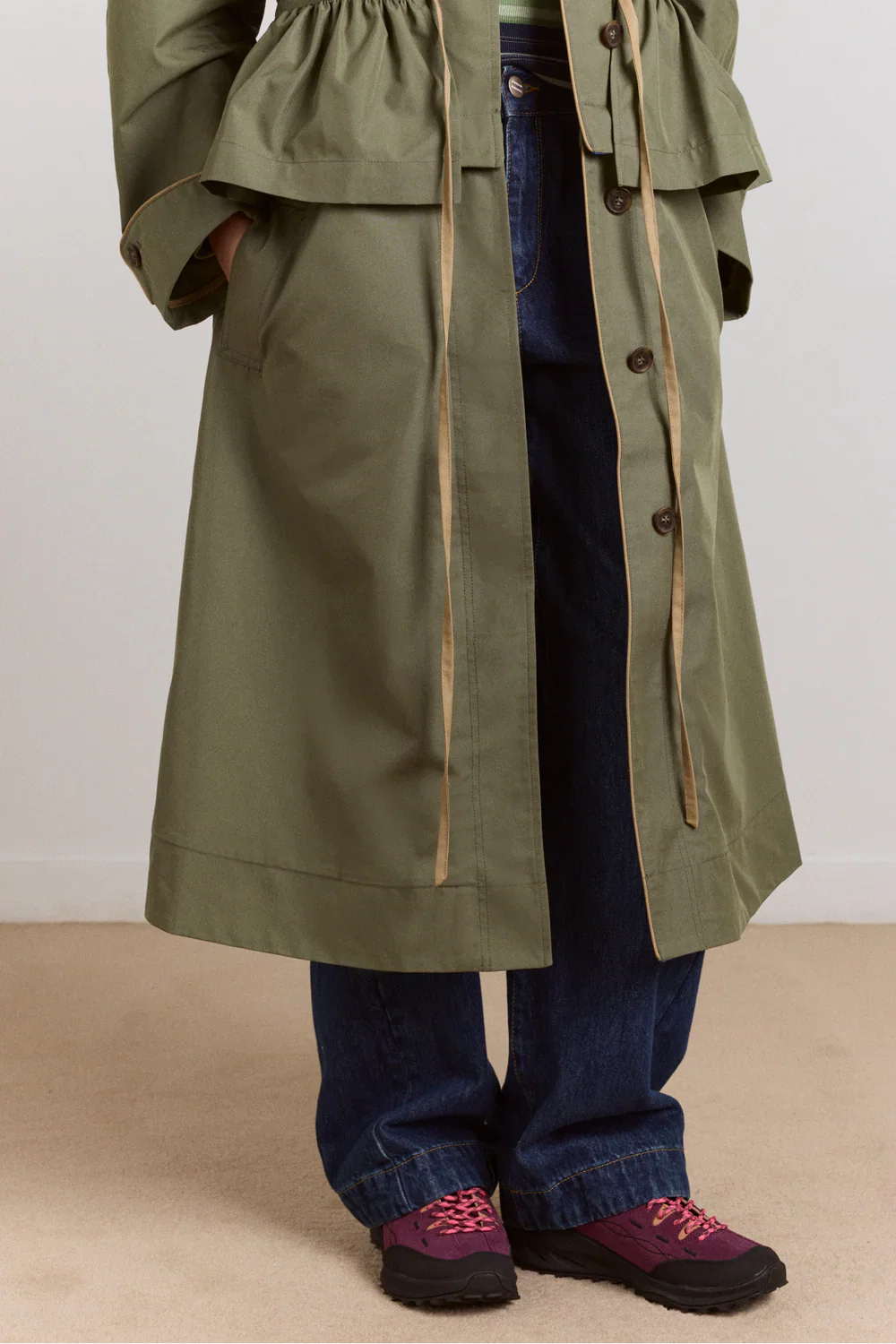 Multi-Wear Myrtle Trench In Khaki - Image 4