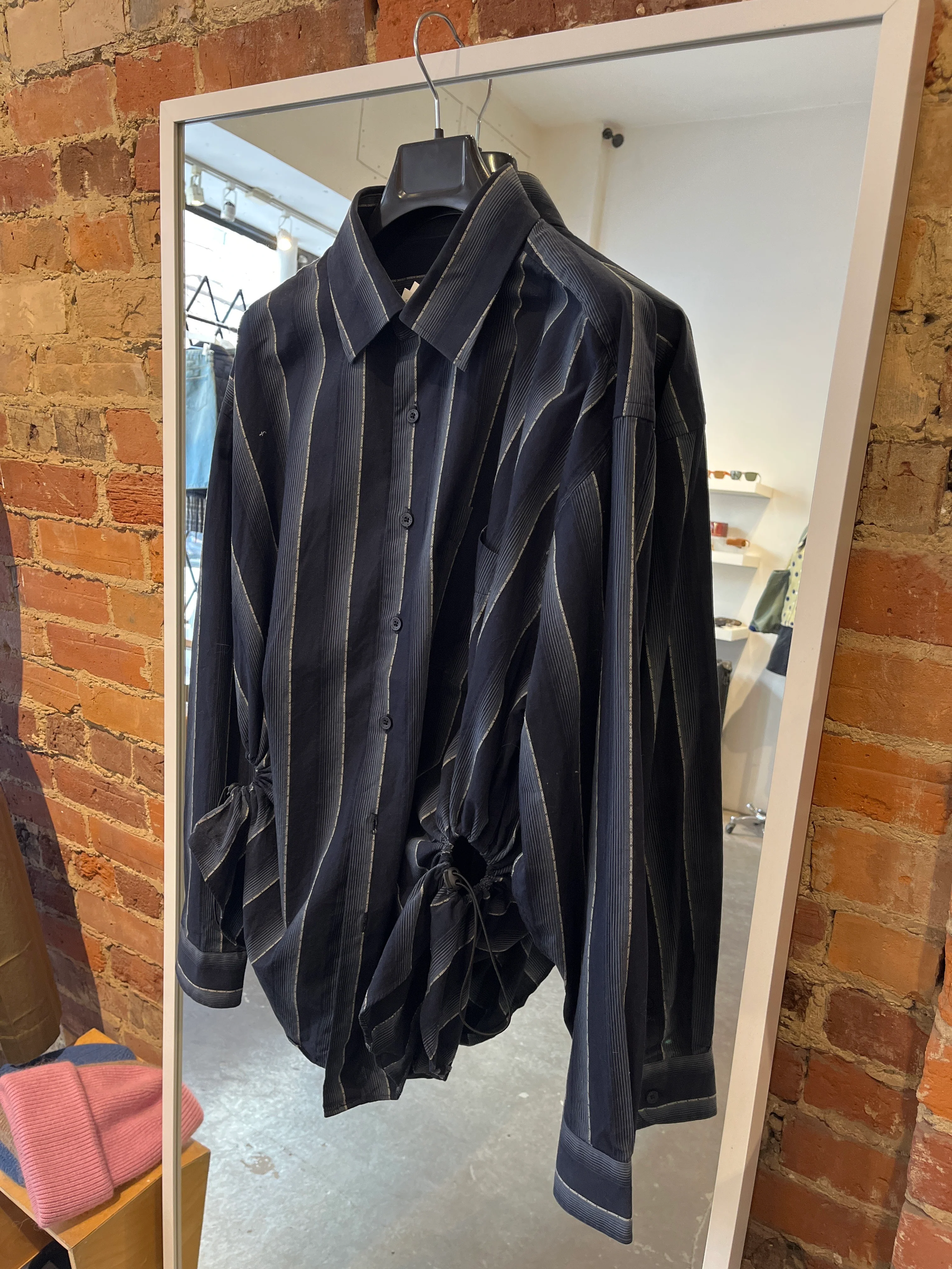 Nena Hansen Bungee Shirt in Navy Thick Stripe in XL/XXL