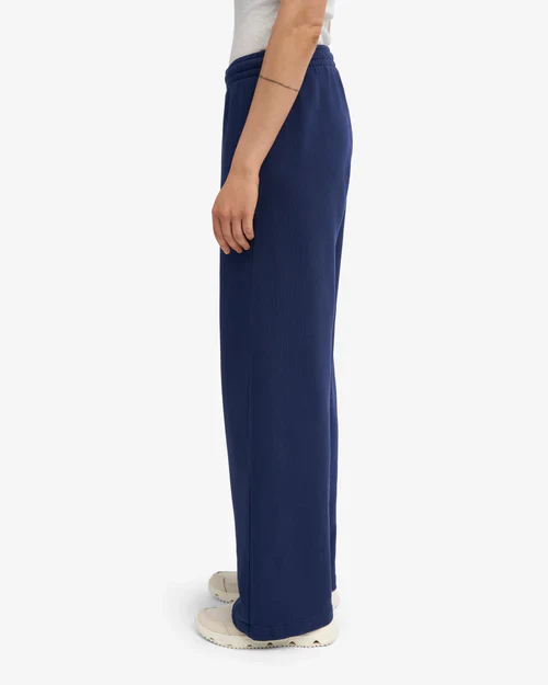 Organic Straight Leg Sweatpants in Marine Blue - Image 4
