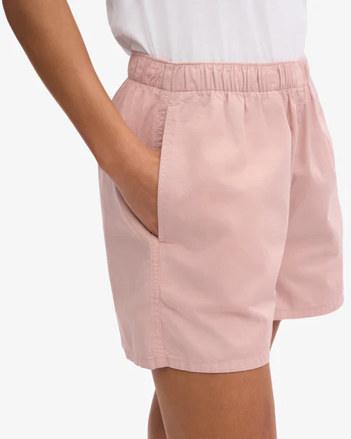 Organic Twill Shorts in Faded Pink - Image 4