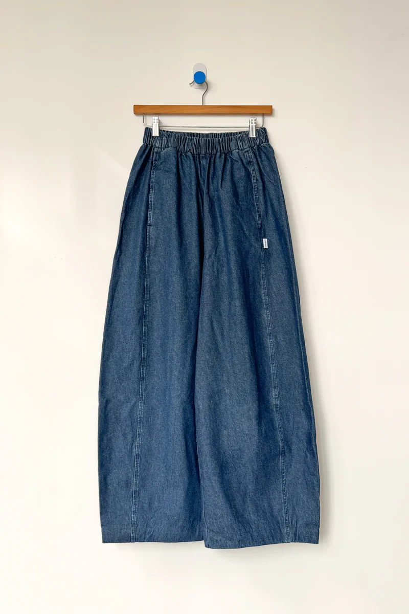 Parachute Pants in Denim