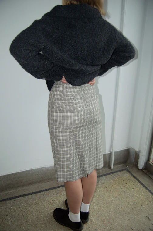 Plaid Midi Skirt - Image 2