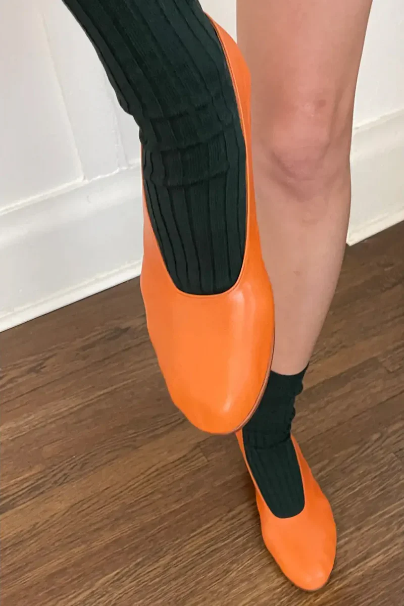 Ribbed Socks in Peacock - Image 2