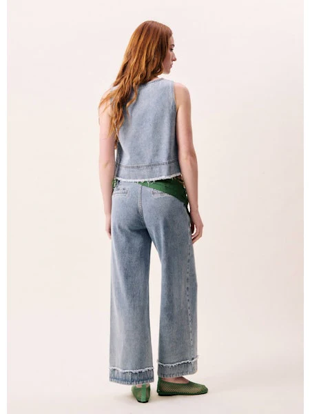 Aqualina Top in Blue Jean - Image 5