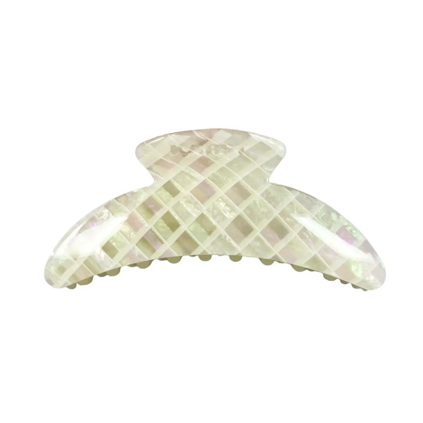 Slim Hair Claw Clip in Starlight Tile