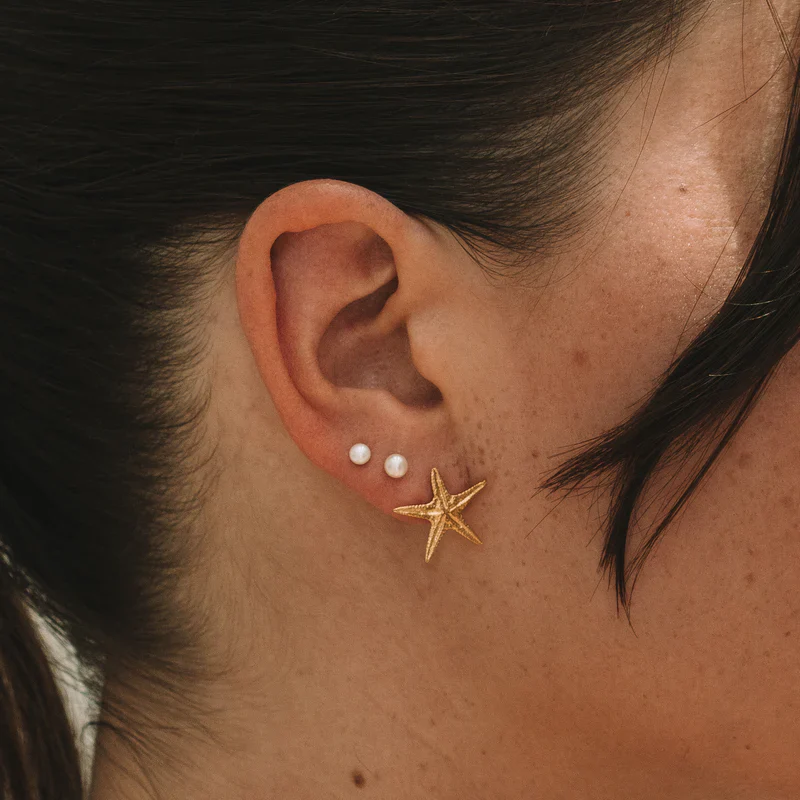 Starfish Studs in Gold Vermeil - Image 2