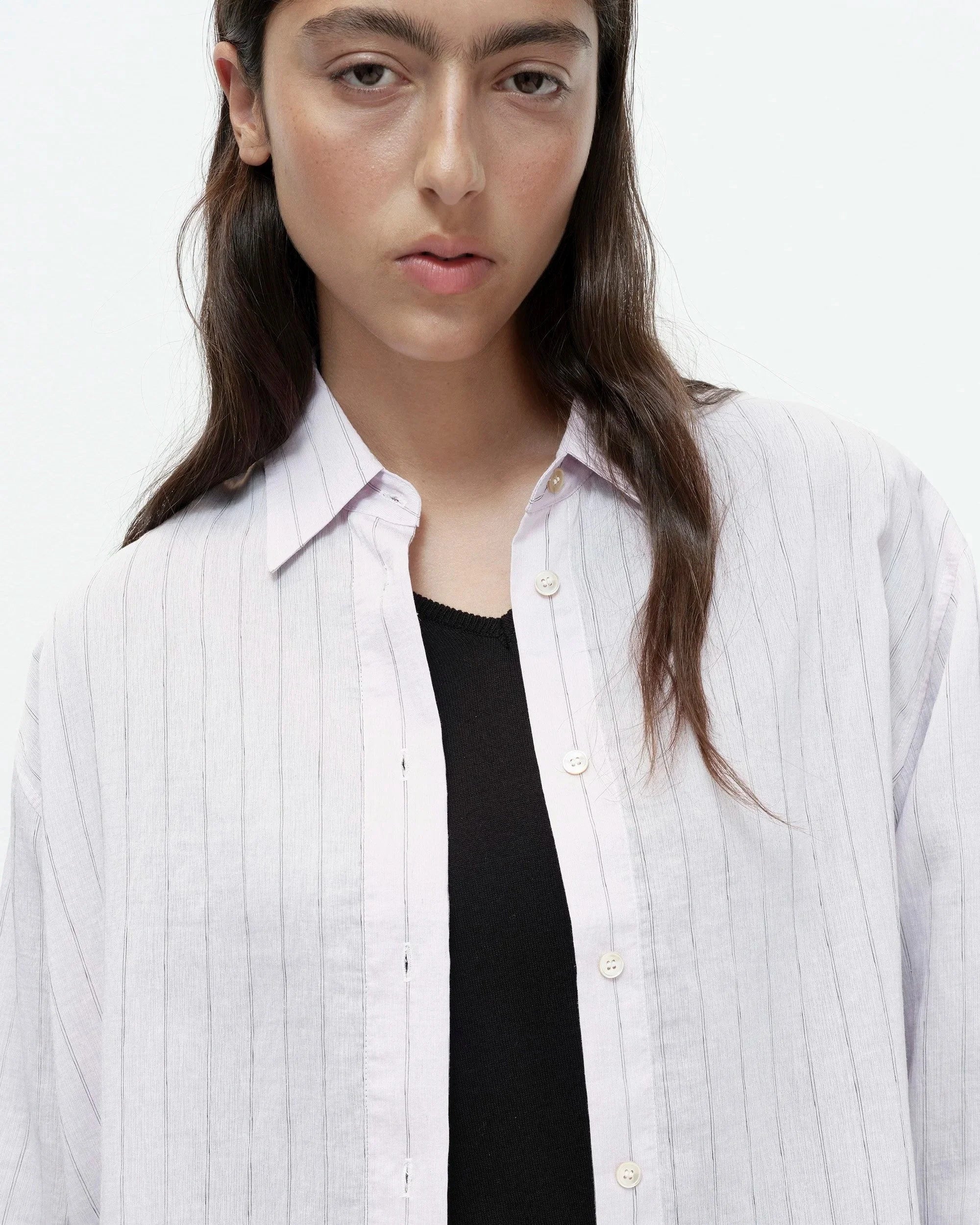 STRIPE SHIRT - PINK - Image 7