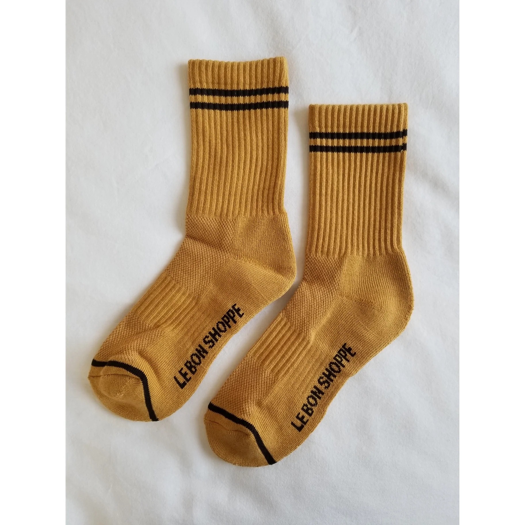 Striped Socks in Biscotti