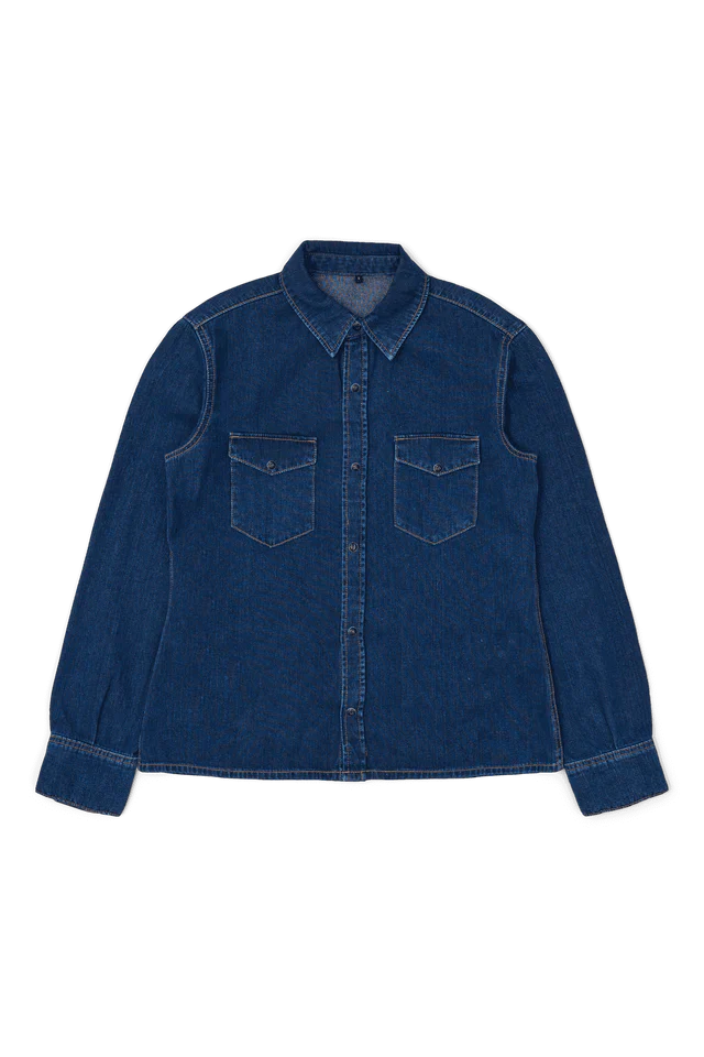 Sukie Denim Shirt in Dark Retro