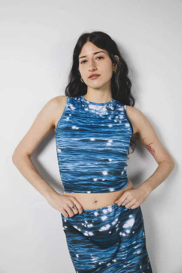 Tide High Neck Tank Top